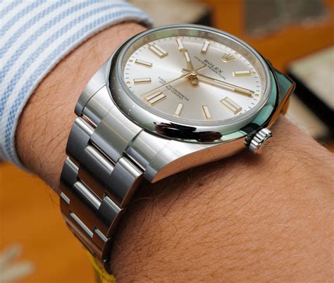 rolex oyster perpetual 41 thickness|rolex oyster perpetual 41mm 124300.